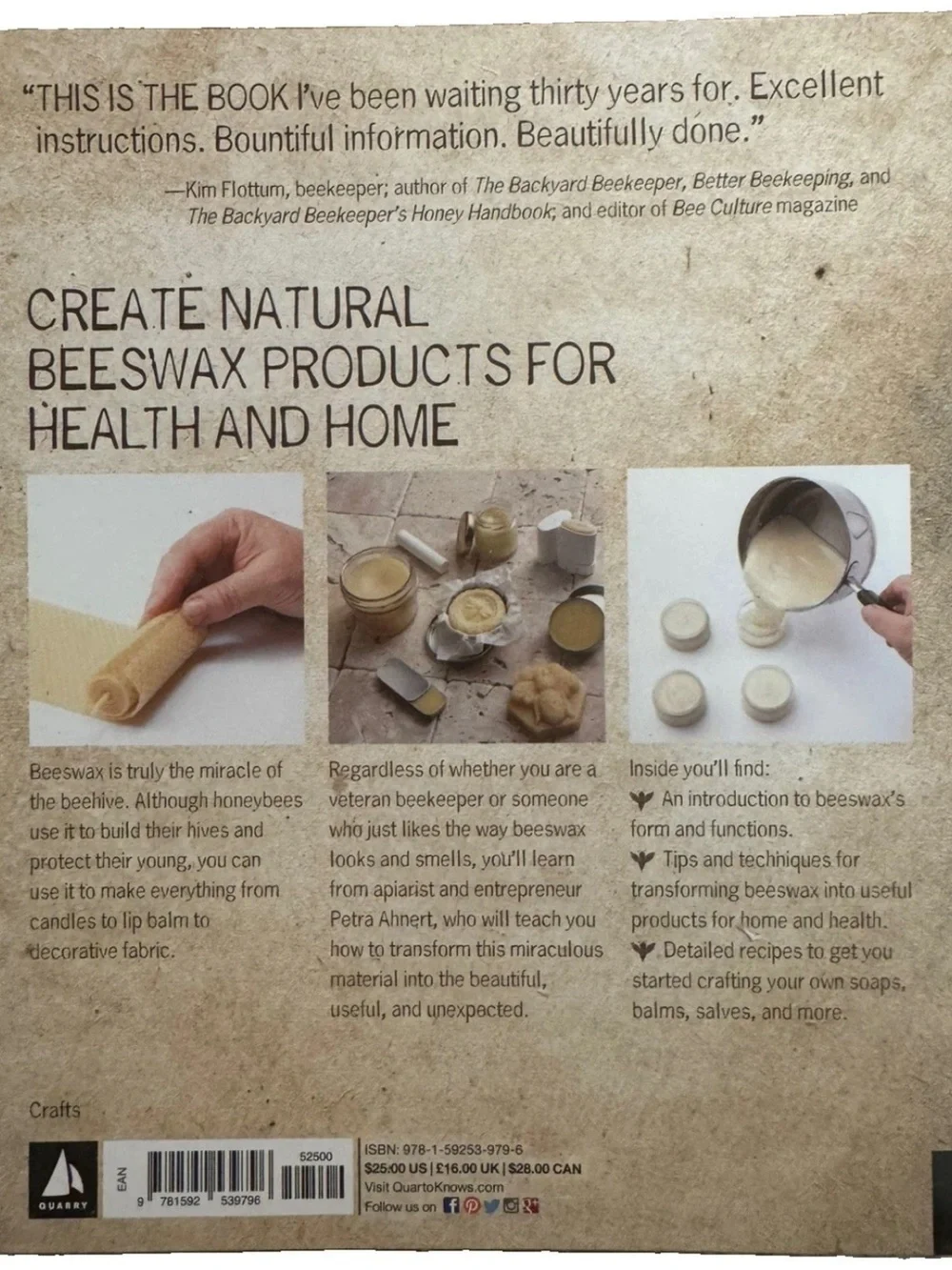 Beeswax Alchemy: DIY Beeswax Crafts Book (Cream, Yellow)